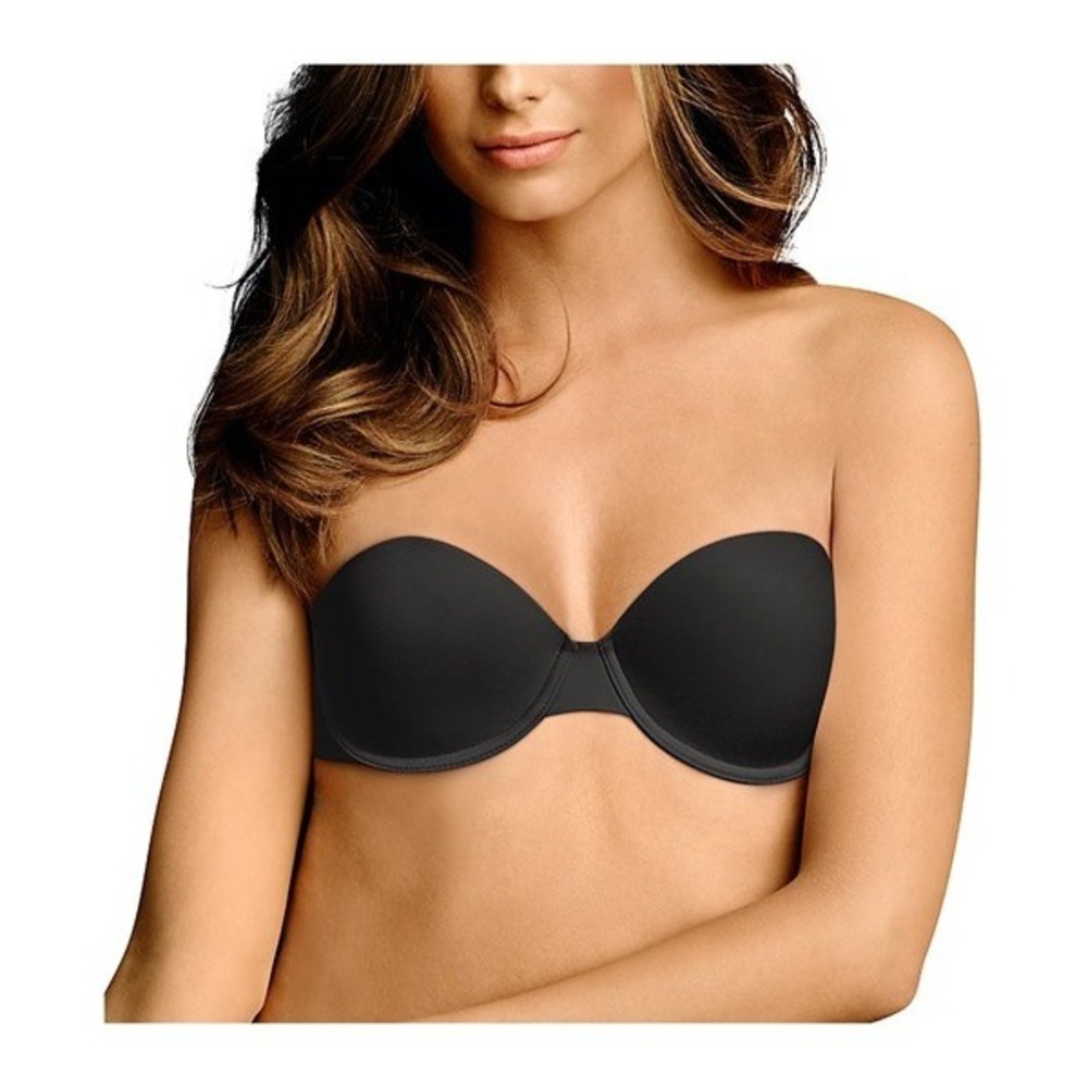 NWT Maidenform 36C Comfort Devotion Strapless Bra 9405 Black #99151